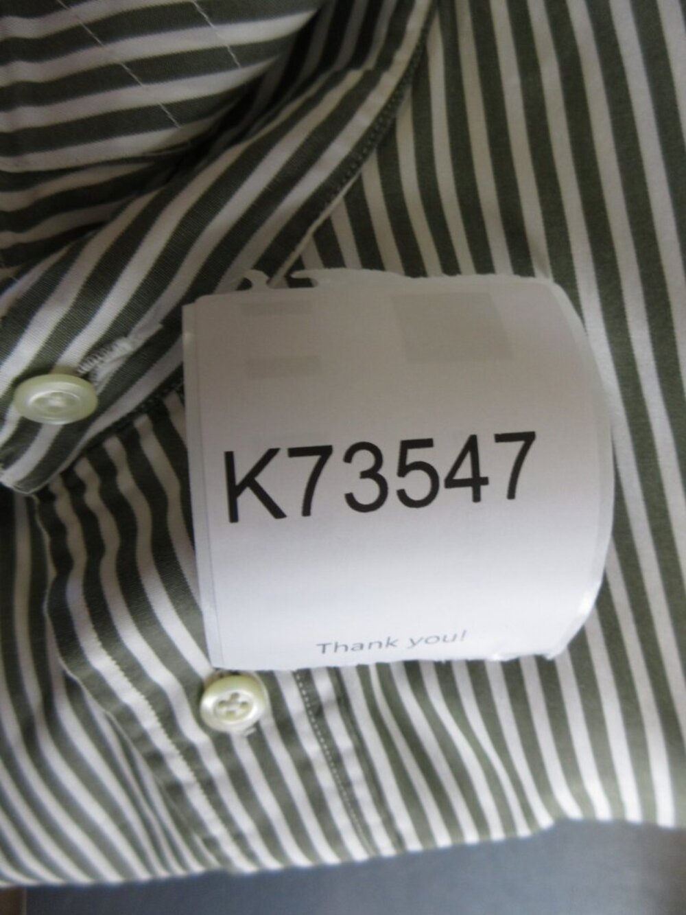 Hickey Freeman Shirt 16 Button Up Dress Shirt Striped Classic Large * - Picture 12 of 12